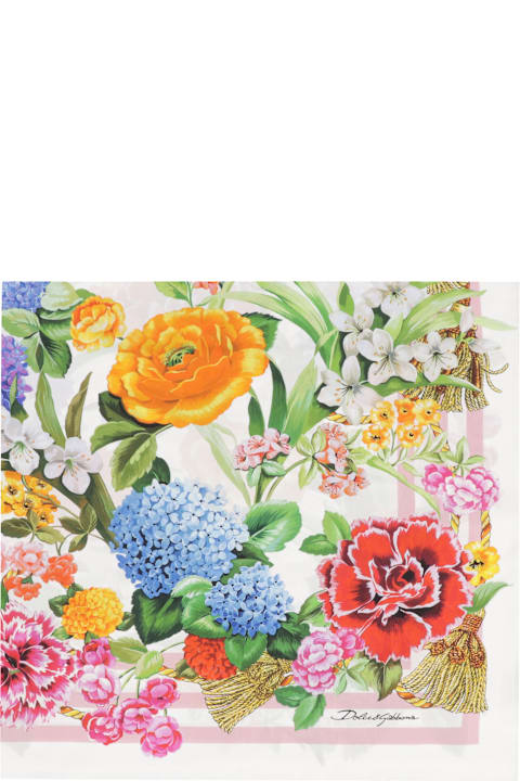 Dolce & Gabbana Scarves & Wraps for Women Dolce & Gabbana Printed Silk-twill Shawl