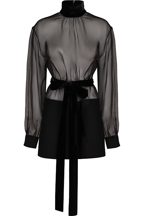 Dolce & Gabbana Dresses for Women Dolce & Gabbana Black Organza Mini Dress