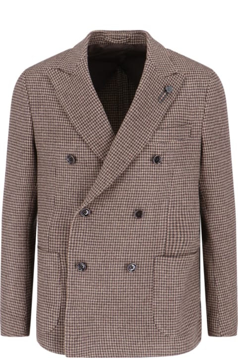 Lardini Coats & Jackets for Men Lardini Double-breasted Blazer