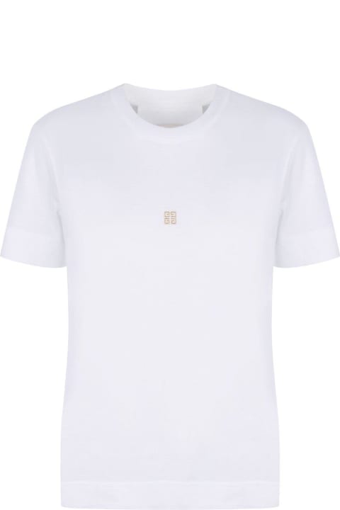 Givenchy Topwear for Women Givenchy 4g Embroidered Crewneck T-shirt