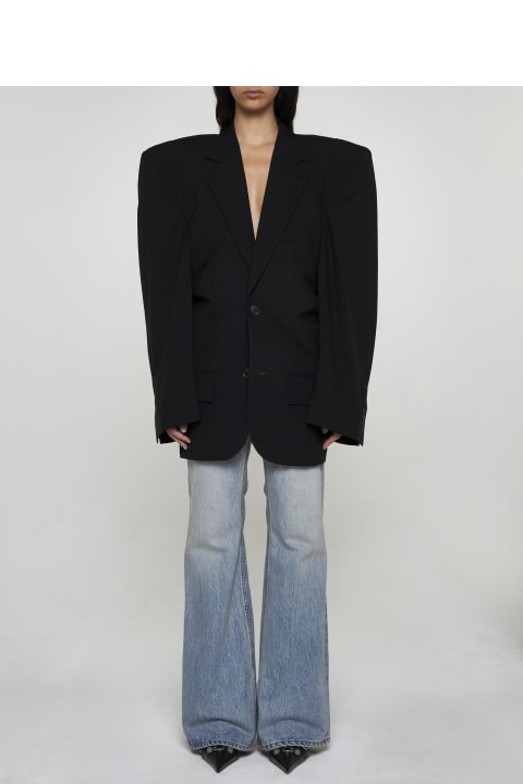 Balenciaga Coats & Jackets for Women Balenciaga Cut Away Blazer