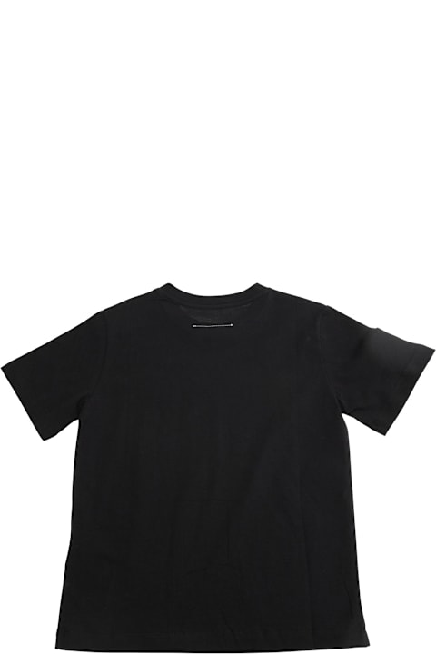 Homeware MM6 Maison Margiela Multicolor Set Of Three T-shirts With Logo Print On The Front In Cotton Boy