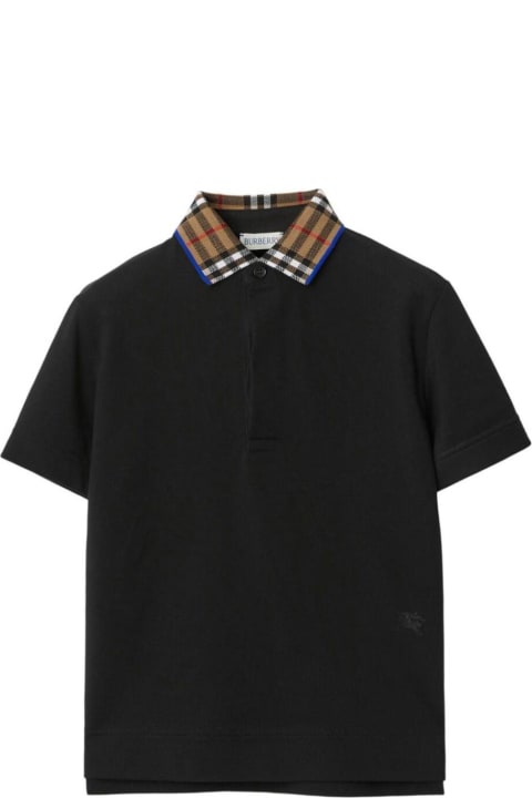 Burberry T-Shirts & Polo Shirts for Boys Burberry Kb5 Johane Check Ekd