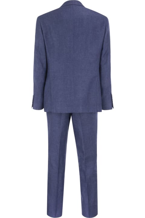 メンズ スーツ Brunello Cucinelli Linen Blend Suit