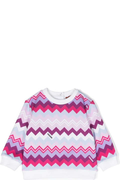 Missoni Kids Sweaters & Sweatshirts for Baby Girls Missoni Kids Multicolor Cotton Sweatshirt