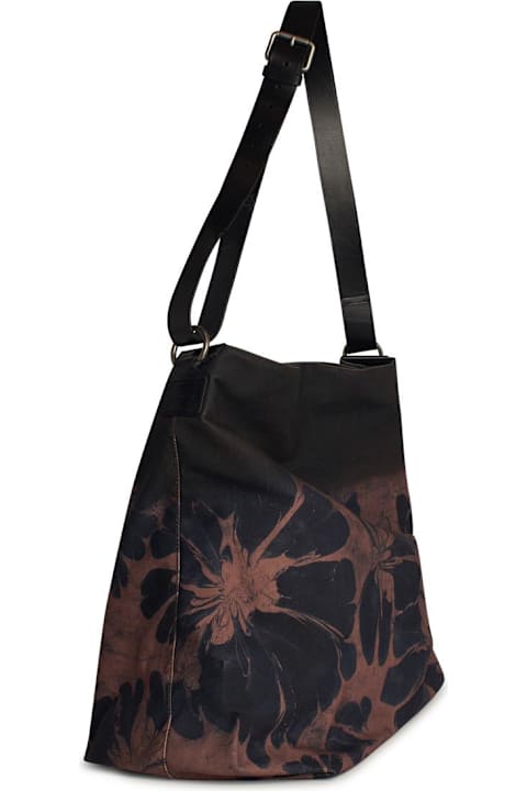 Dries Van Noten Men Dries Van Noten 'belt' Pink Cotton Bag
