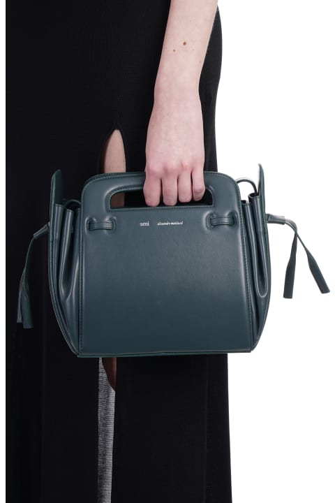 Shoulder Bag In Green Leather