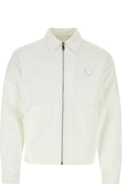 Sale for Men Prada White Denim Jacket