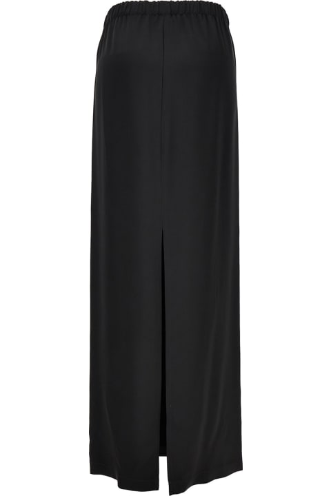 Fabiana Filippi for Women Fabiana Filippi Long Black Skirt With Elastic Waistband And Split In Fabric Woman