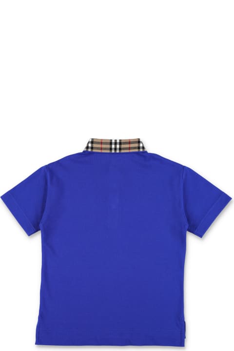 Burberry قمصان بياقة دائرية وقمصان البولو لـ أولاد Burberry Kid - Check Collar Polo Shirt