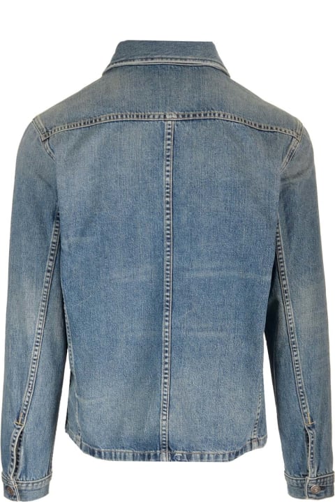 Coats & Jackets for Men Tom Ford Washed Denim Overshirt