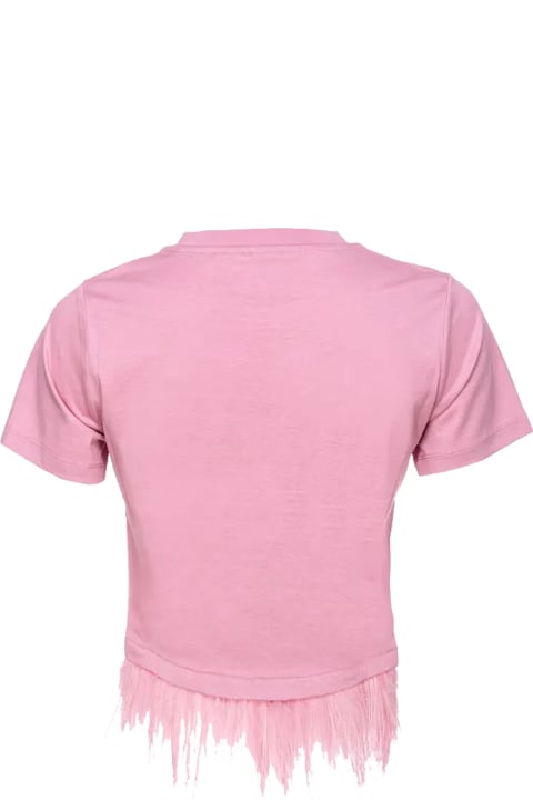 Pinko Topwear for Women Pinko Cities Logo Printed Asymmetric T-shirt