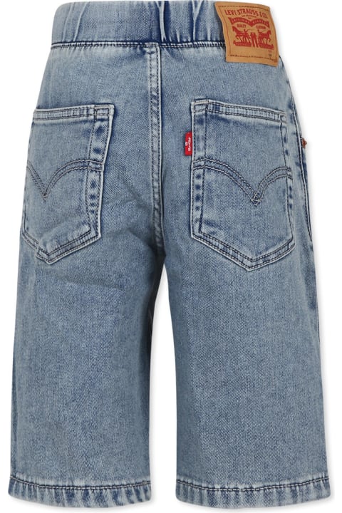 Levi's for Kids Levi's Blue Shorts For Boy With Logo