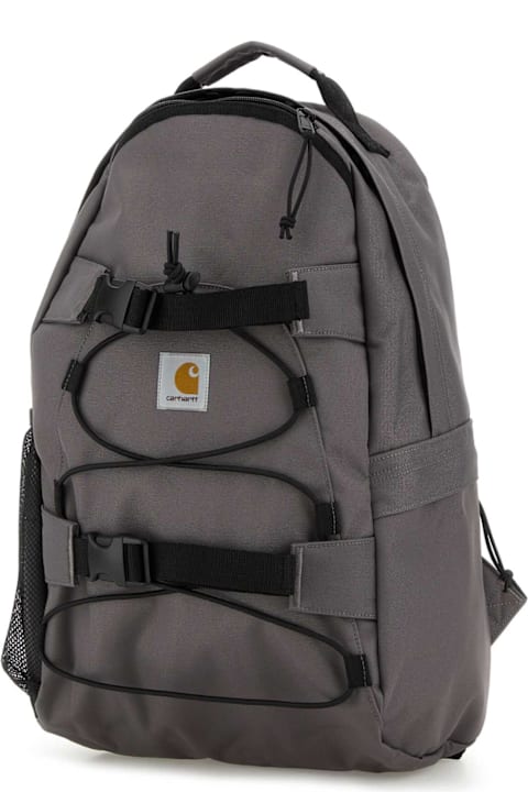 Backpacks for Men Carhartt Grey Canvas Kickflip Backpack