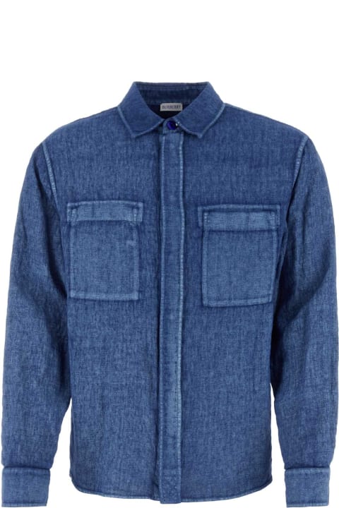 Homeware Burberry Denim Blue Linen Shirt