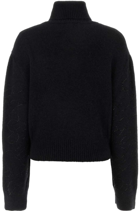 Sweaters for Women Blumarine Black Alpaca Blend Sweater