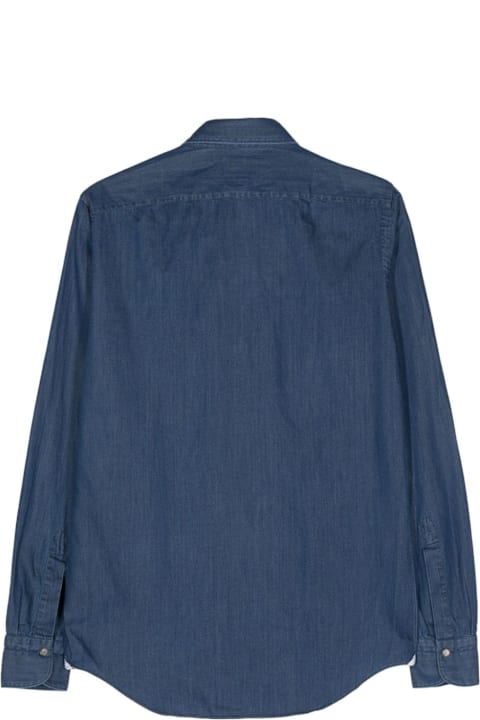 Homeware Finamore Slim Fit Denim Shirt