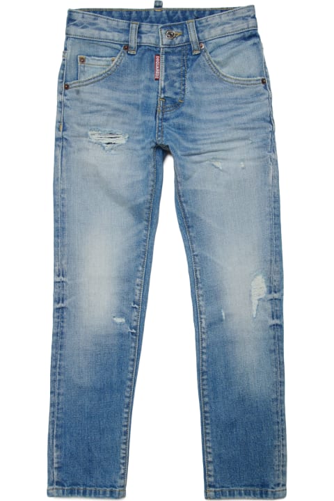 Dsquared2 for Kids Dsquared2 D2p31lvm Cool Guy Jean Trousers Dsquared Light Skinny Jeans With Breaks - Cool Guy