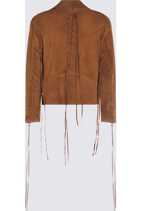 Salvatore Santoro Clothing for Women Salvatore Santoro Dark Brown Leather Casual Jacket