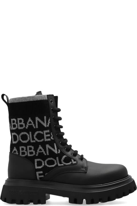 Dolce & Gabbana for Girls Dolce & Gabbana Dolce & Gabbana Kids Boots With Monogram