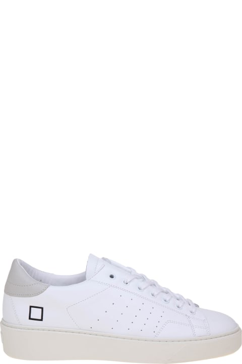 D.A.T.E. Sneakers for Women D.A.T.E. Levante In White And Gray Leather