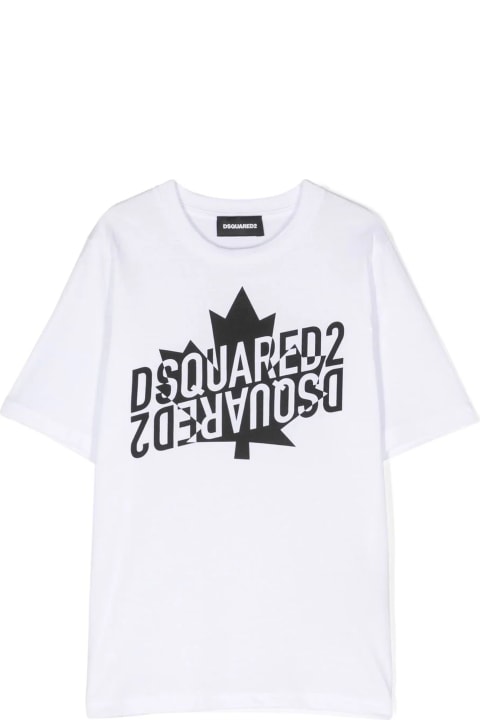 Dsquared2 for Kids Dsquared2 Dsquared2 T-shirts And Polos White