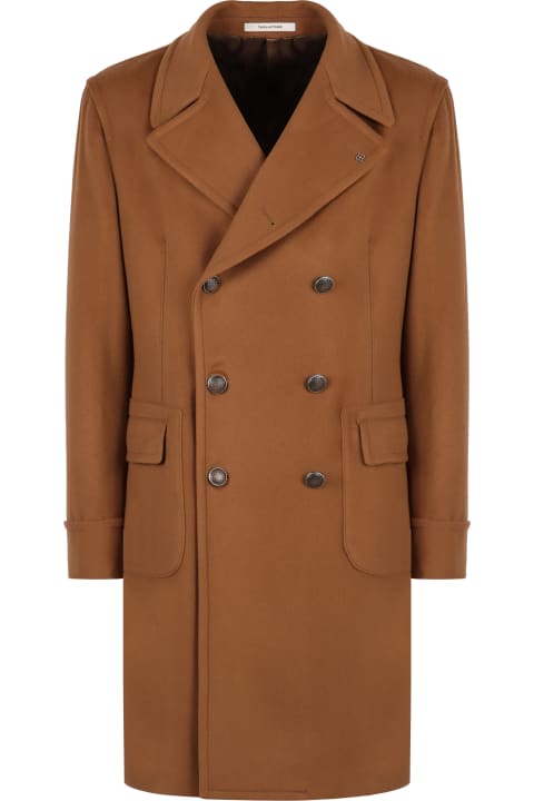 Homeware Tagliatore Carlo Double-breasted Wool And Cashmere Coat