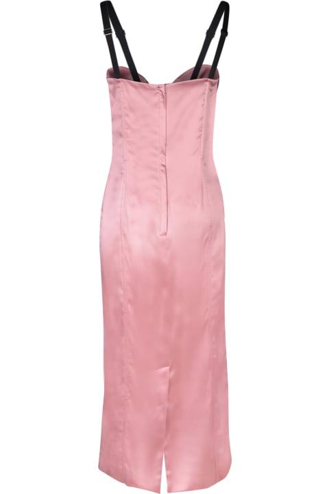 Dolce & Gabbana Dresses for Women Dolce & Gabbana Longuette Bustier Pink Dress