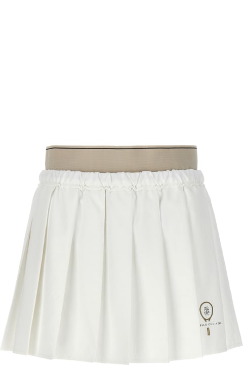 Skirts for Women Brunello Cucinelli Mini Pleated Skirt