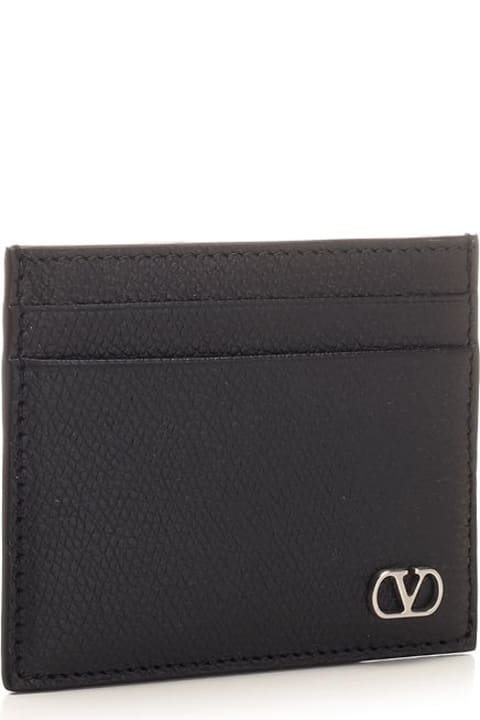 Wallets for Men Valentino Garavani Vlogo Signature Card Holder