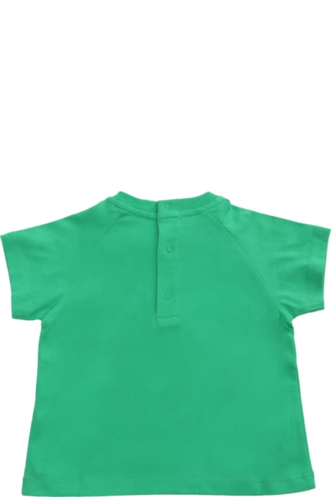 Shirts for Boys Moschino Green T-shirt With Logo