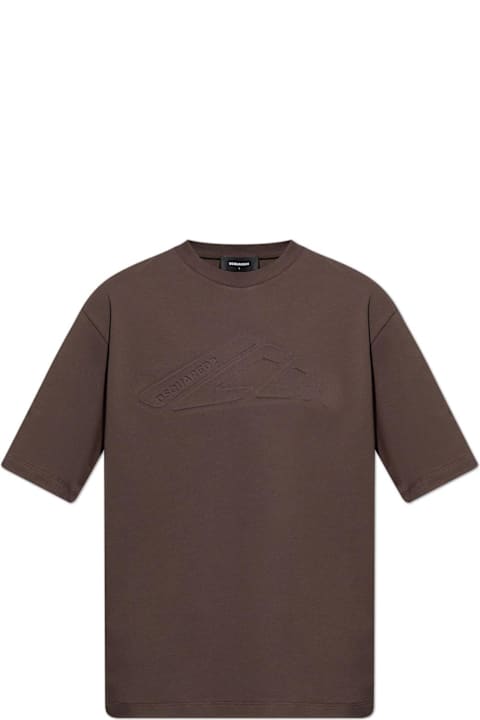 Dsquared2 Clothing for Men Dsquared2 Logo Embossed Crewneck T-shirt