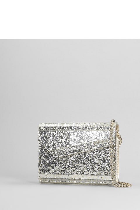 Jimmy Choo Luggage for Women Jimmy Choo Candy Clutch In Silver Acrylic