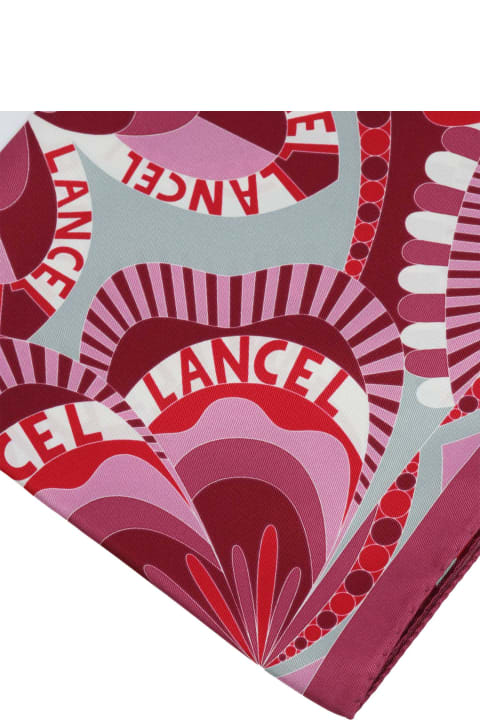 Lancel Scarves & Wraps for Women Lancel Red Yoke With Pattern