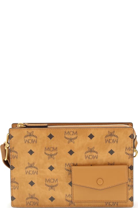 MCM for Kids MCM Aren Canvas Shoulder Bag