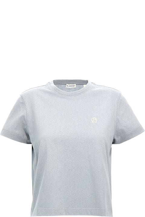 Burberry Topwear for Women Burberry Logo Embroidery T-shirt