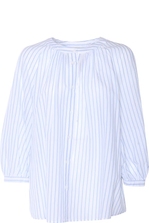 Peserico Topwear for Women Peserico White Shirt With Stripes
