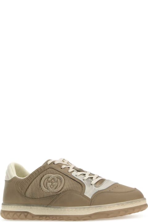 Gucci Sneakers for Men Gucci Cappuccino Leather And Fabric Sneakers