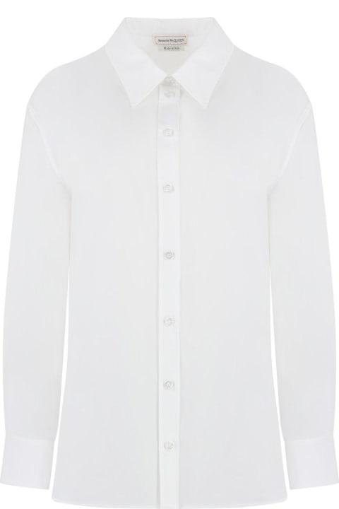 Clothing for Women Alexander McQueen Long Sleeved Poplin Shirt