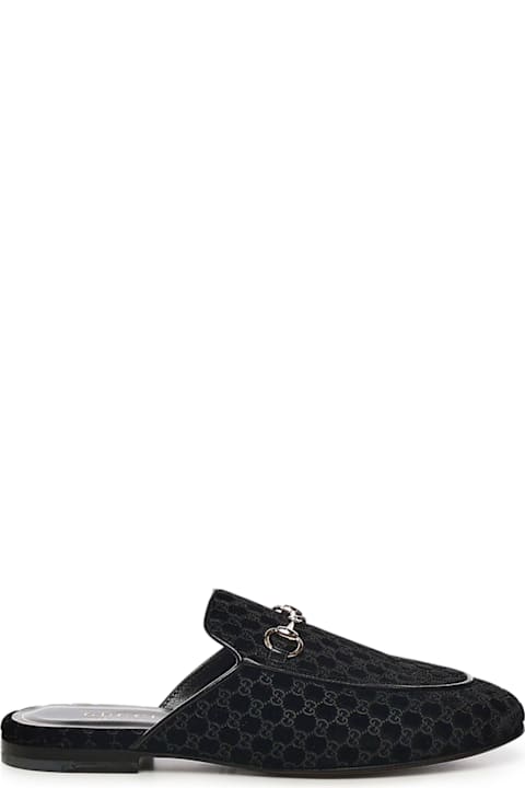 Gucci Princetown Velvet Slipper