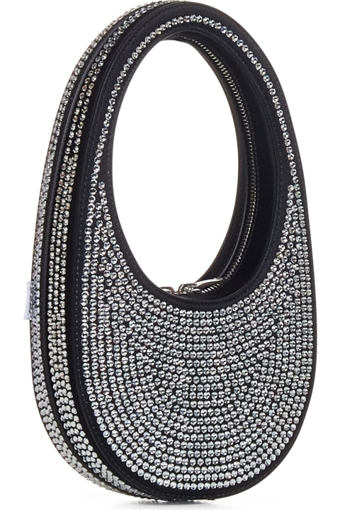 Coperni for Women Coperni Crystal-embellished Mini Swipe Handbag