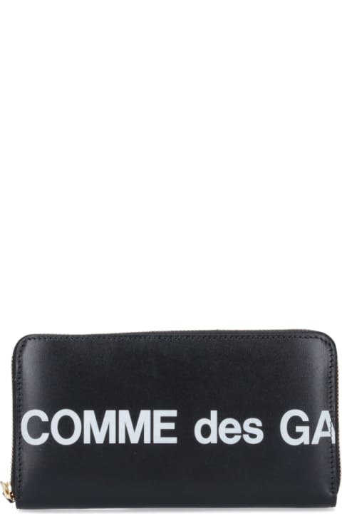 Comme des Garçons Wallet Wallets for Men Comme des Garçons Wallet Logo Zipper Wallet