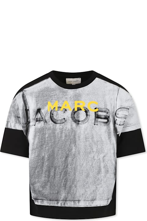 Marc Jacobs T-Shirts & Polo Shirts for Women Marc Jacobs Black T-shirt For Boy With Logo