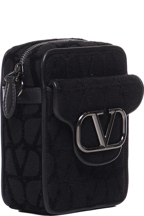 Valentino Garavani Shoulder Bags for Women Valentino Garavani Mini Locò Shoulder Bag In Toile Iconographe