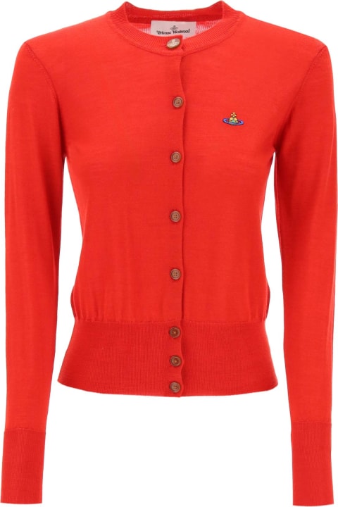 Vivienne Westwood Sweaters for Women Vivienne Westwood Bea Cardigan With Embroidered Logo