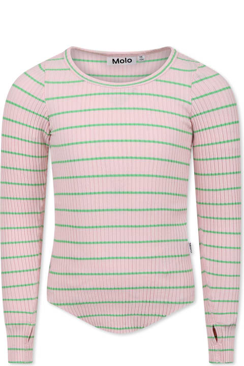 Homeware Molo Pink Ribbed T-shirt