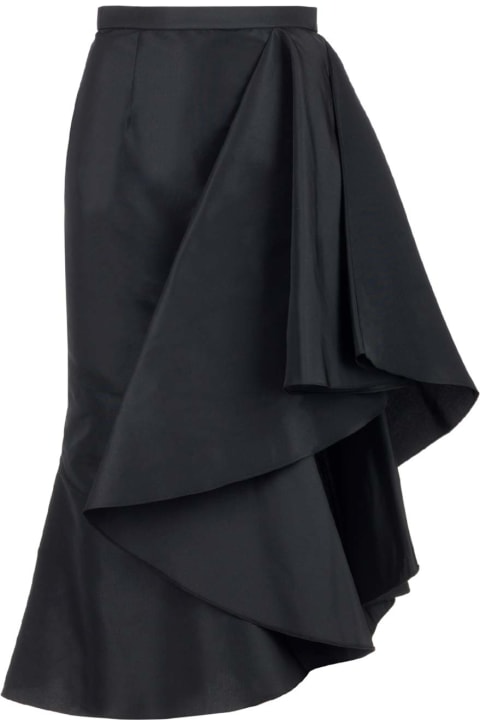 Alexander McQueen for Women Alexander McQueen Asymmetric Skirt Midi Skirt