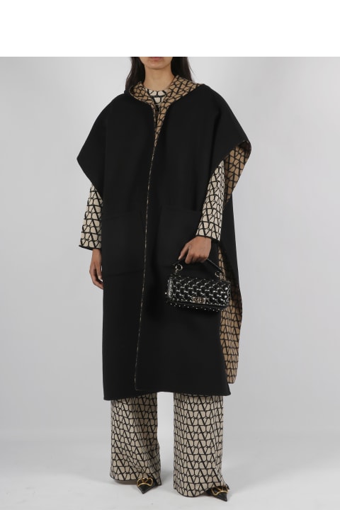 Coats & Jackets for Women Valentino Double Coat Toile Iconographe Cape