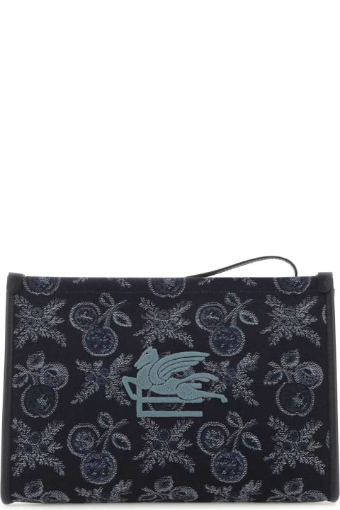 Etro Luggage for Women Etro Embroidered Canvas Beauty Case