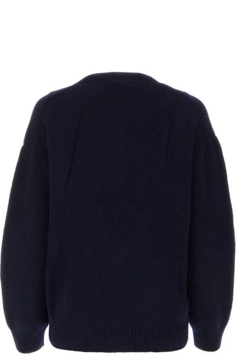 Sweaters for Women Prada Dark Blue Wool Blend Sweater